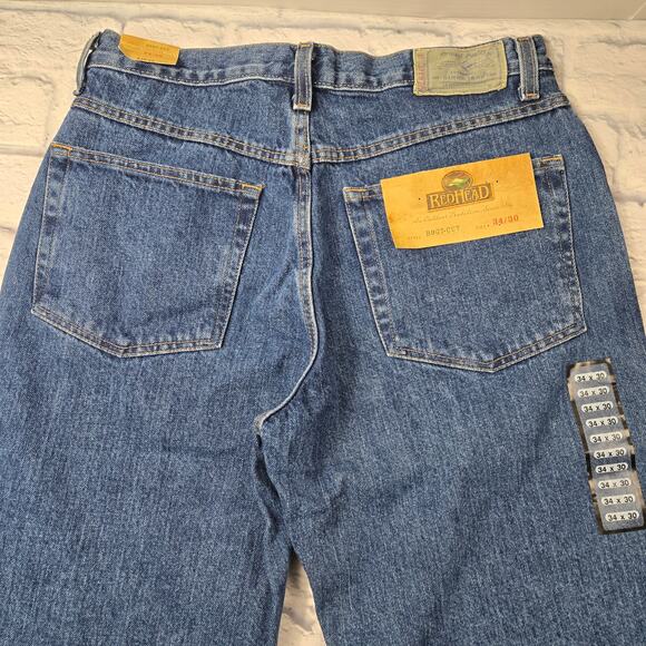 NWT Redhead Men's Jeans Bootcut size 34/30 Made in Mexico 100% cotton - Picture 4 of 13